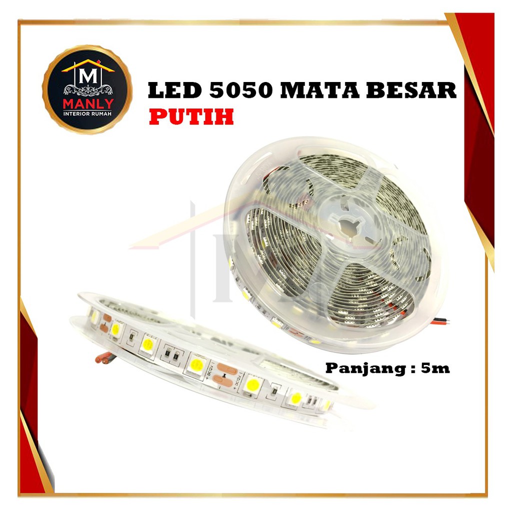 Lampu LED Strip 5050 &amp; 3528 5 M Warna Putih &amp; Kuning