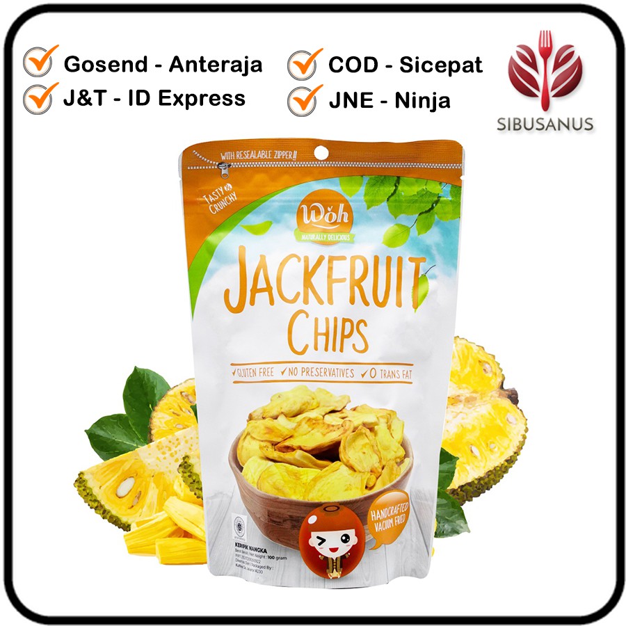 

WOH Jackfruit Chips Keripik Nangka Gluten Free No Preservatives Trans Fat