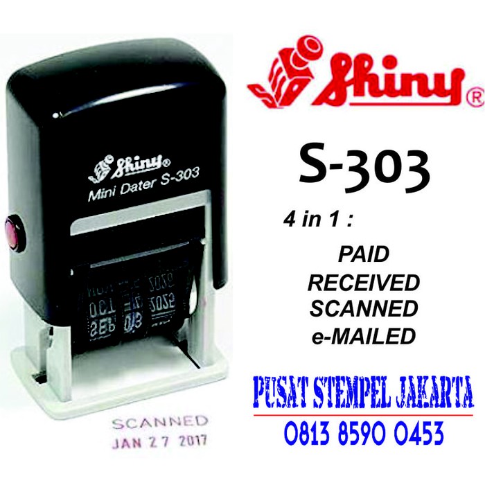 

Stempel Tanggal Shiny S303 ( 4 in 1 )