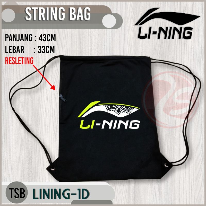 Baju badminton lining kaos distro bulutangkis lining baju katun hitam mens shirt sport wear lining fashion sport wear tas serut badminton string bag tas sepatu lining tas tali murah badminton string bag lining murah tas pria