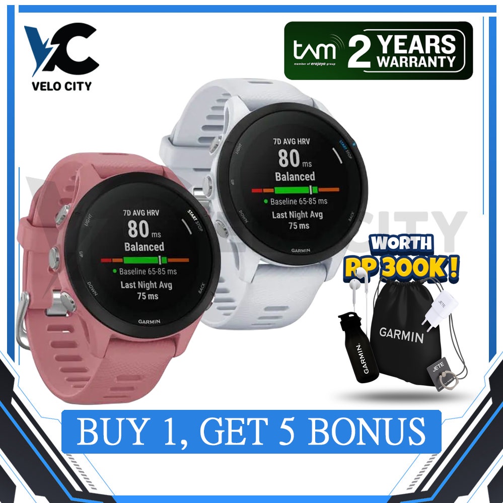 Garmin Forerunner 255S Fr 255S Non Music - Garansi Resmi TAM 2 Tahun