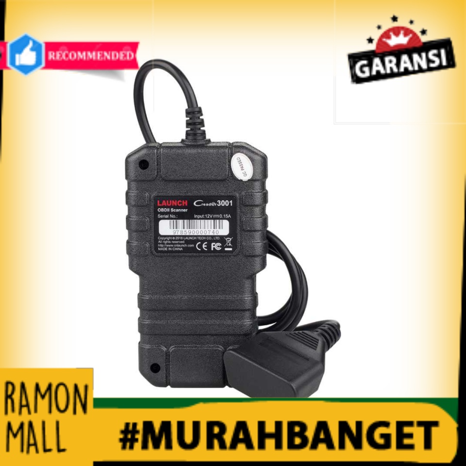 PET promo  Creader LAUNCH Scanner Diagnostic Mobil OBDII ORIGINAL - 3001 Berkualitas