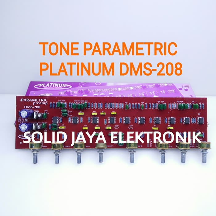 KIT TONE CONTROL PARAMETRIC DMS 208 DMS208 PLATINUM PREAMP TONE KONTROL AUDIO PARAMETRIK DMS-208 DMS 208 TONE KONTROL PLATINUM ASLI ORIGINAL