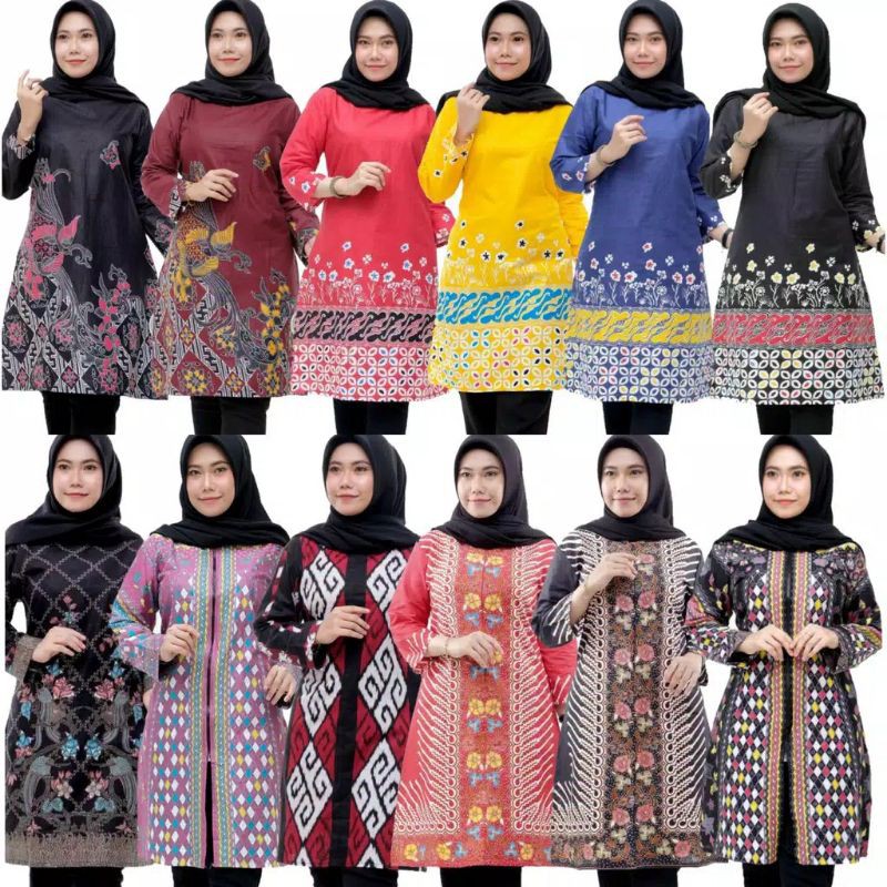 Terlaris SERUT GENES JELITA TUNIC NAVBOR YELBOR WHITBOR CREAMBOR