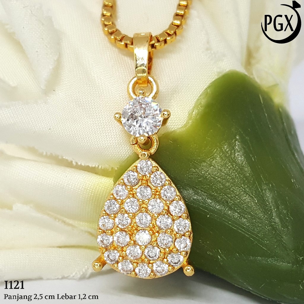 PGX Liontin Kalung Xuping Wanita Perhiasan Lapis Emas Aksesoris Fashion - I121