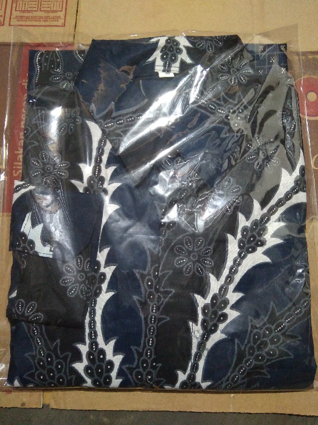 Kemeja Batik Pria Lengan Panjang Size M L Xl Xxl Bswart Batik Hrb026 Kenango Panjang Padi