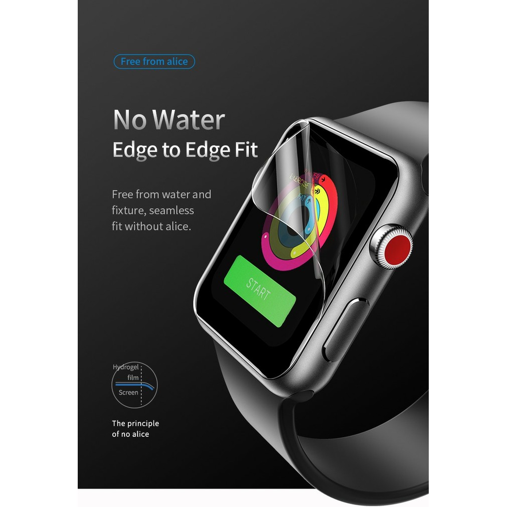 Rock Hydrogel screen guard protector ANTI GORES untuk apple watch 44mm 40mm 42mm 38mm 41mm 45mm series 1 2 3 4 5 6 7 SE antigores