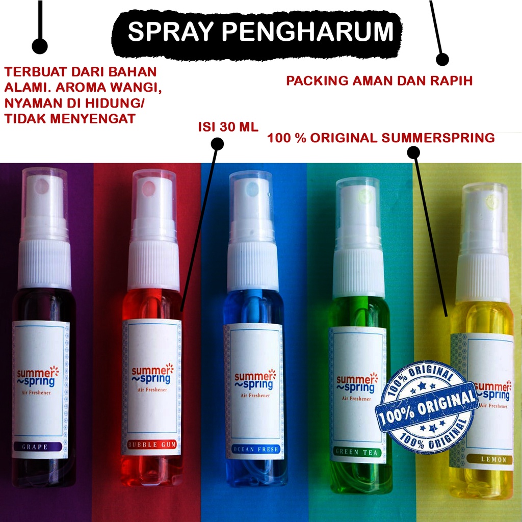 PENGHARUM | PEWANGI |  PARFUM RUANGAN SPRAY SEMPROT ORIGINAL SUMMERSPRING UNTUK RUANGAN /KAMAR MANDI