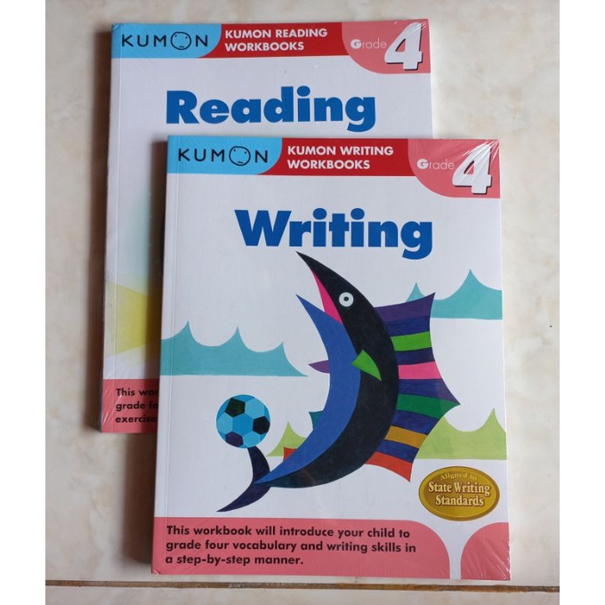 Buku KUMON bahasa inggris kelas 4 english grade 4 latihan soal lks kumpulan soal bank soal murah rea