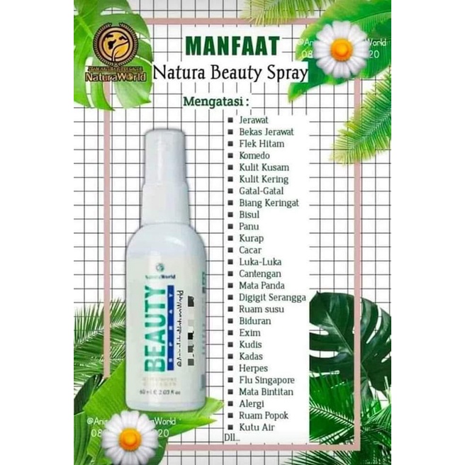 NATURA BEAUTY SPRAY FORMULA KECANTIKAN DAN KESEHATAN KULIT