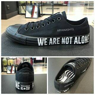 Converse CT AS OX We Are Not Alone Triple Black Original Converse CT AS OX We Are Not Alone Triple Black Original