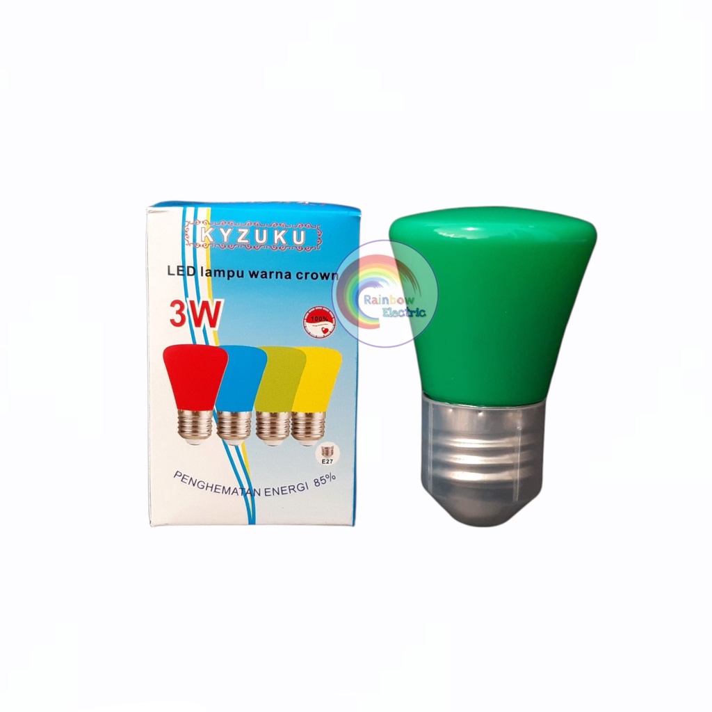 Kyzuku Lampu LED 3 Watt Warna Warni / Lampu Dekorasi