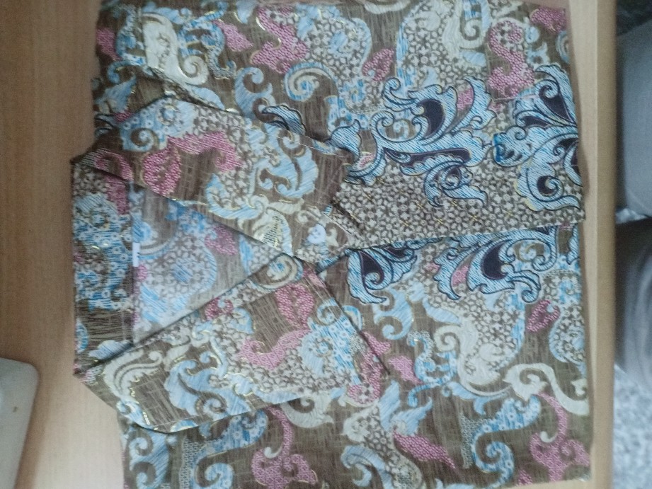 Couple Batik Pandora Kaftan  Dan Kemeja Batik Ayah Dan Anak