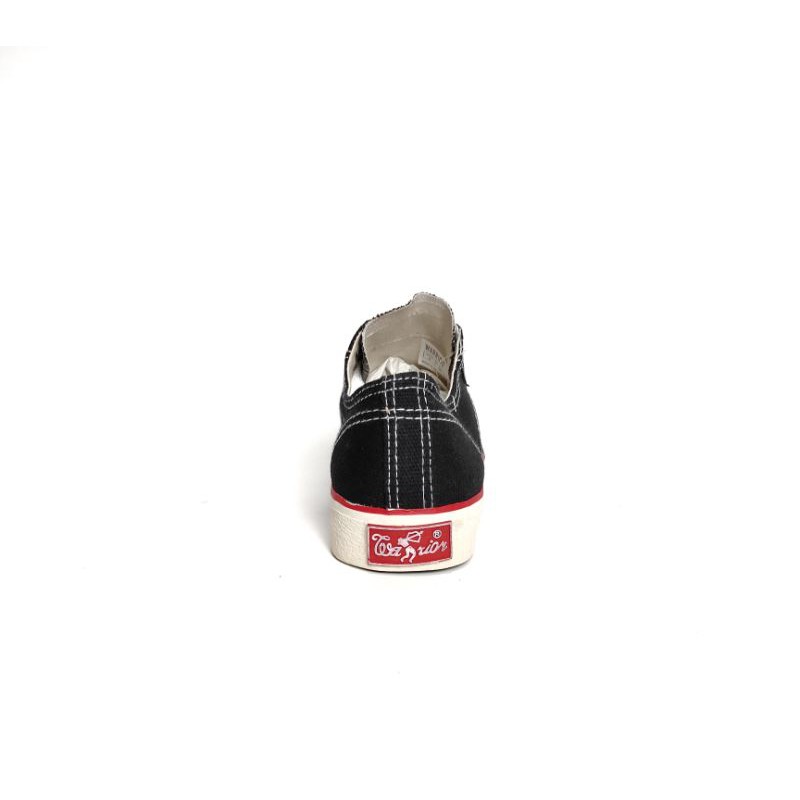 Sepatu Warrior Classic Low Black White Original