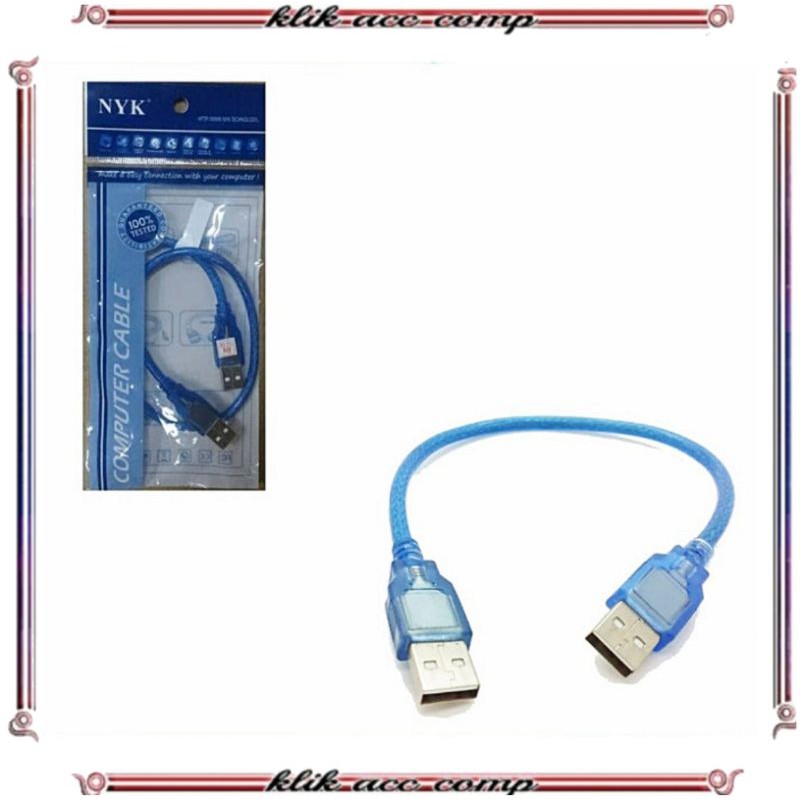 KABEL USB MALE TO MALE - COWOK COWOK 50CM NYK