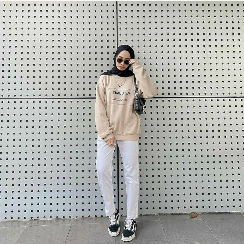 Best Seller TIMES UP Sweater Oversize - SWEATER WANITA Sweater Oblong