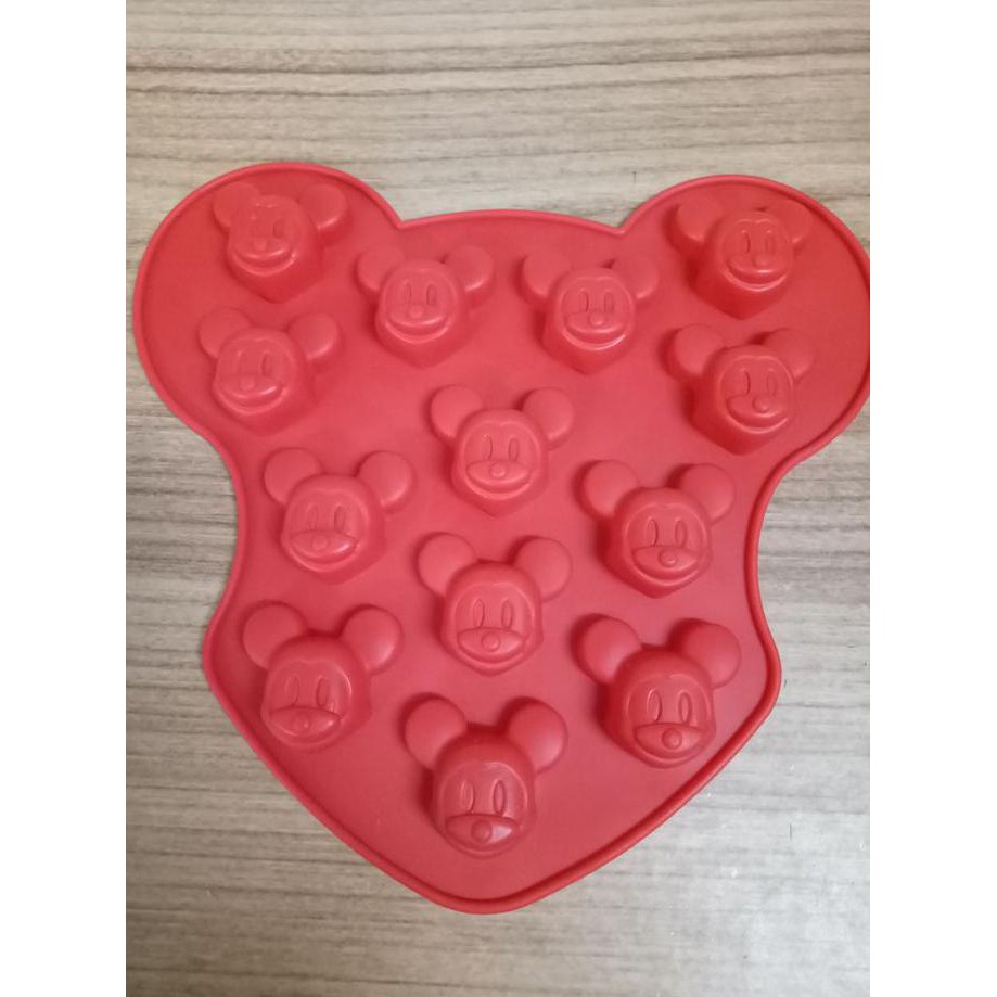 CETAKAN SILICON KEPALA MICKEY MOUSE CJMIKI CETAKANJELLY COKLAT FONDANT AT240