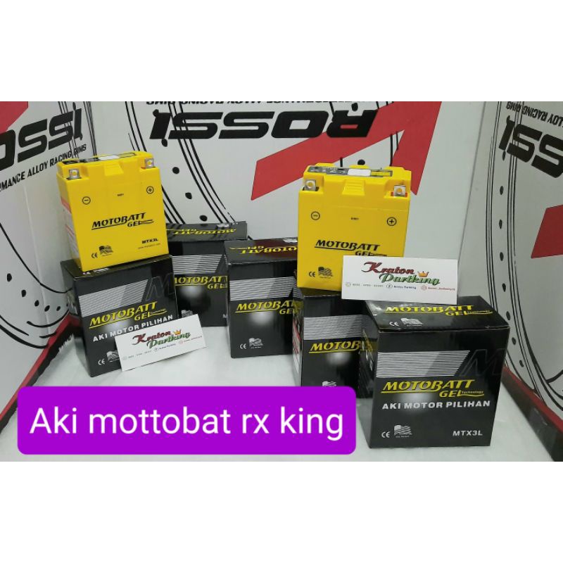 Aki mottobat rx king /Aki kering rx king/Aki ninja r /Aki satria