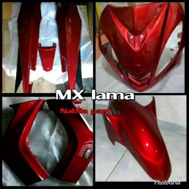 paketan body belakang dasi sayap dan spakbor depan Jupiter MX old lama merah