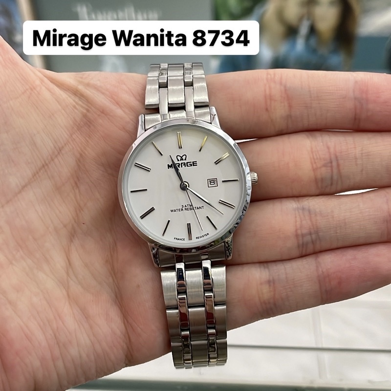 Jam Tangan Mirage 8734 Wanita Silver