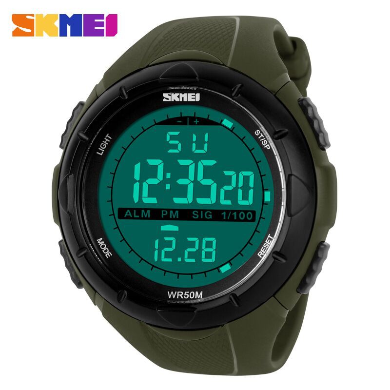 Jam Tangan Sport Digital Wanita - DG1074 - Army Green - EMWS5CAG SKMEI