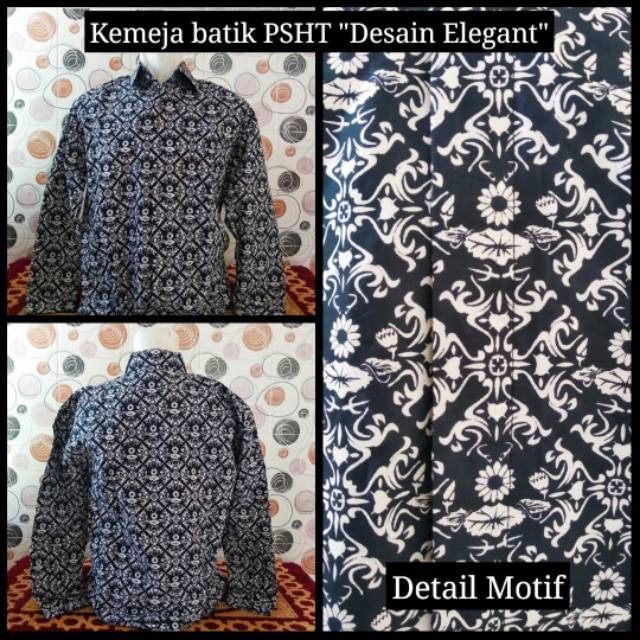Baju Hem kemeja PSHT desain elegan lengan panjang v02