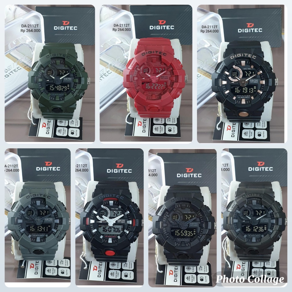 DIGITEC DA2112 JAM TANGAN PRIA ORIGINAL DUAL TIME