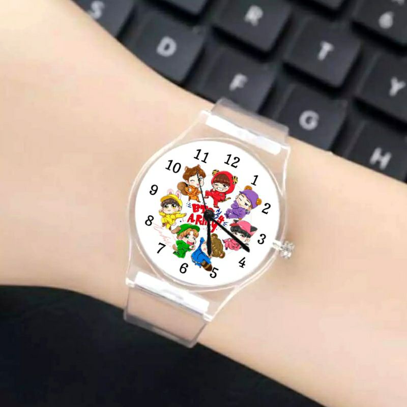 Jam anak transparan Bts army