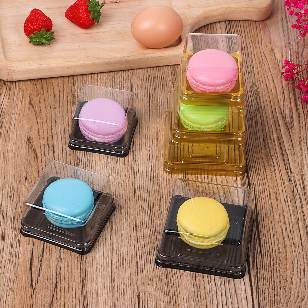 Solighter 50Sets Square Moon Cake China Mid-Autumn Festival Hot Wedding Party Natal Cupcake Kemasan Packing Box