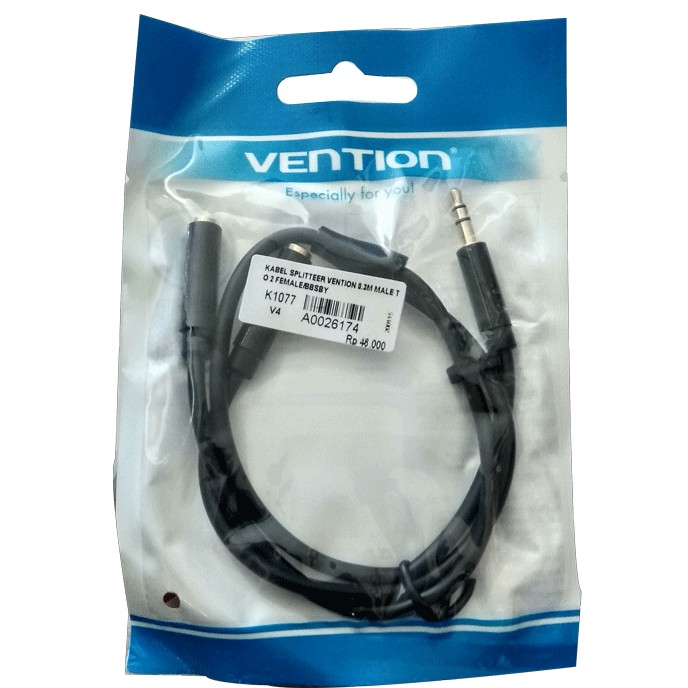 KABEL SPLITTER VENTION 0.3M 4 POLE MALE TO 2 FEMALE / BBVBY