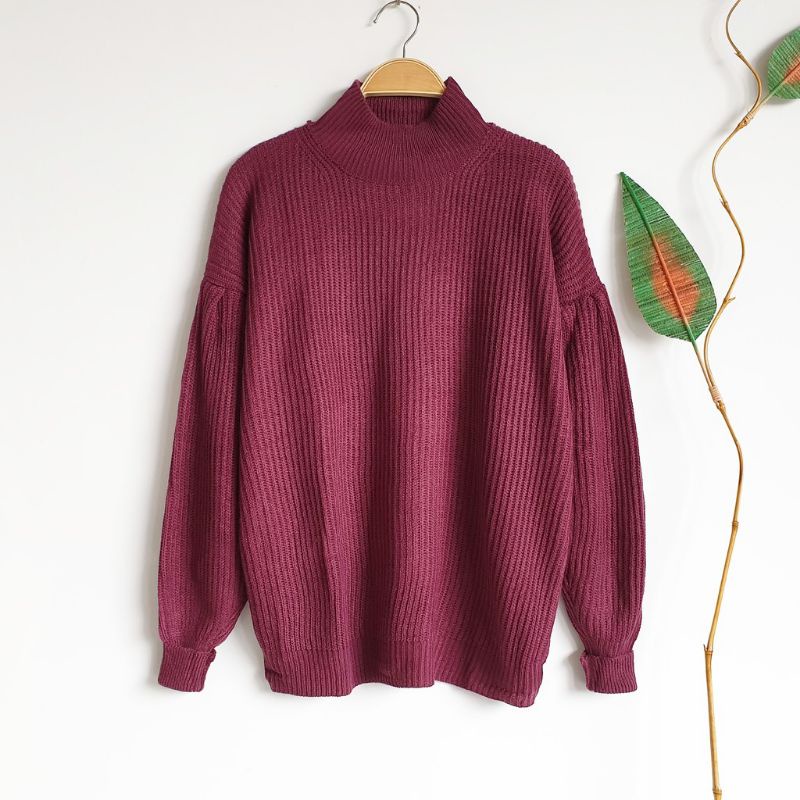 TURTLENECK KNIT ATASAN WANITA