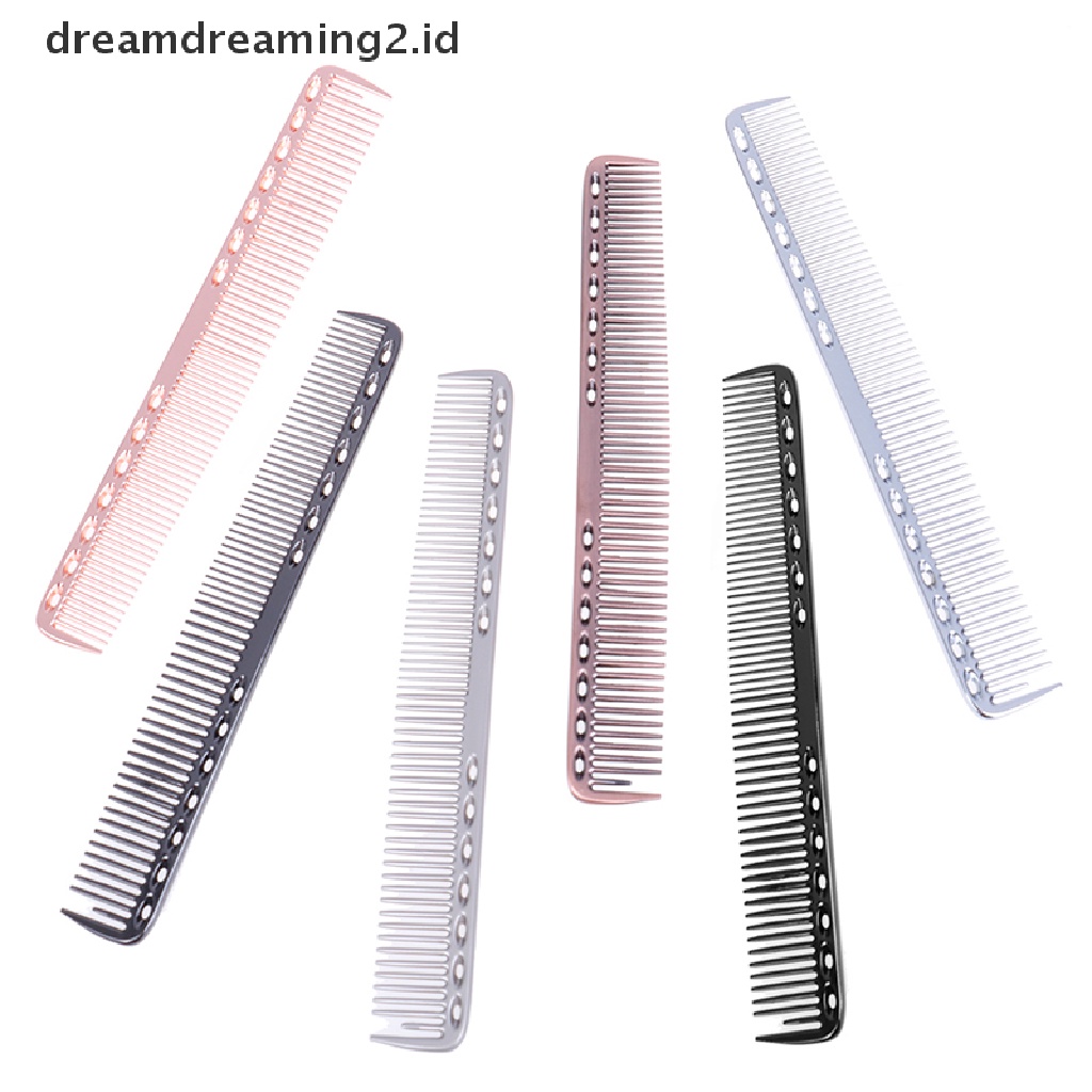 (LIKE) Sisir Profesional Anti Statis Bahan Aluminum Metal Untuk Salon / Barber