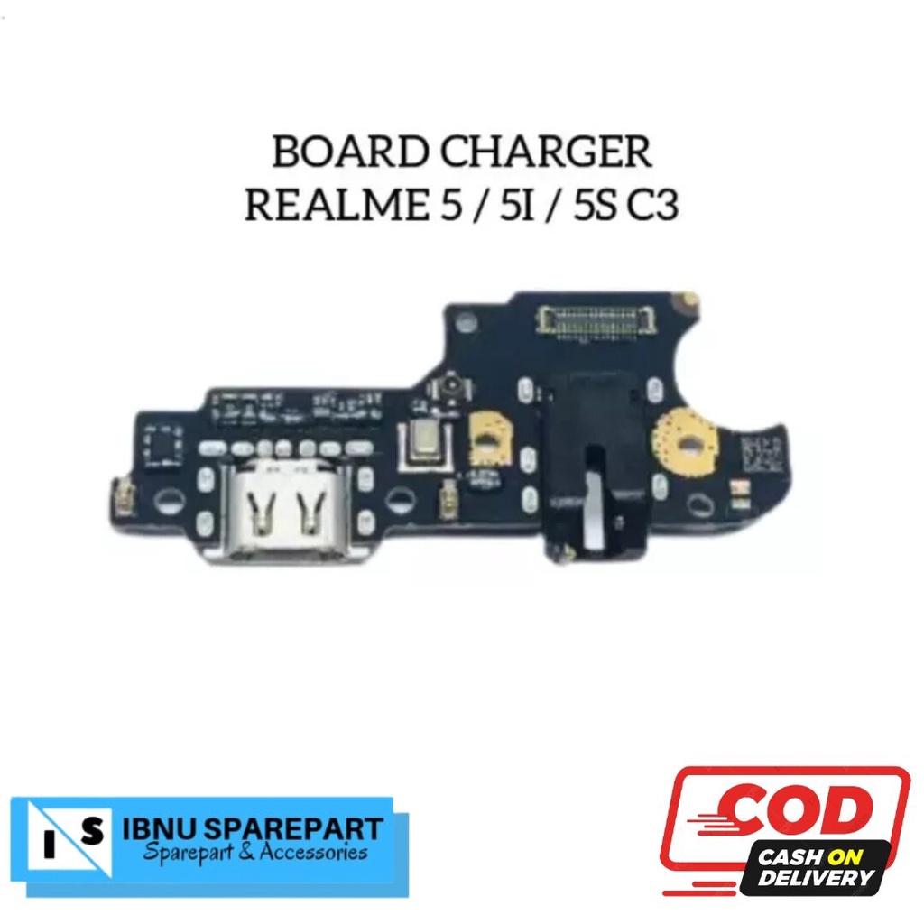 FLEXIBLE KONEKTOR CHARGER REALME 5 5I 5S C3 ORIGINAL PLUG IN MIC -FLEXIBEL CONECTOR CARGER PAPAN CAS