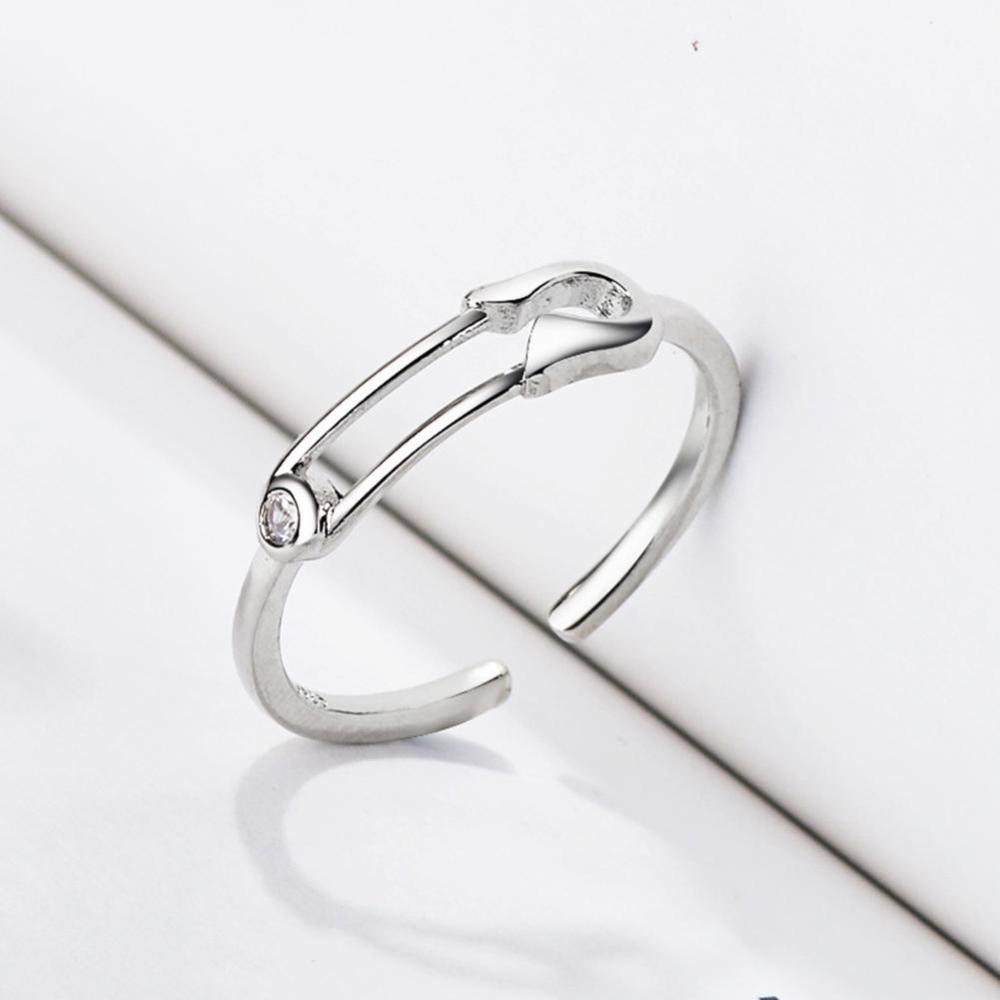 Timekey Cincin Pasangan Desain Bulanmatahari Gaya Simple Kreatif Adjustable Untuk Priawanita A7K9