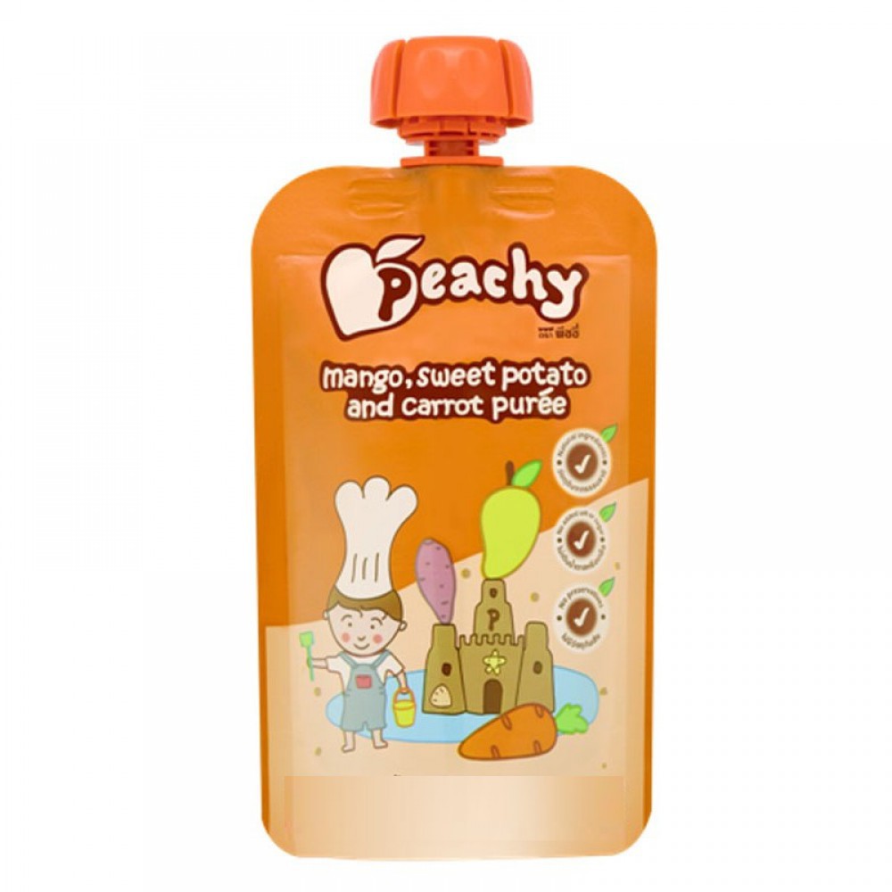 

Peachy Mango, Sweet Potato & Carrot Puree 110gr - 1y+