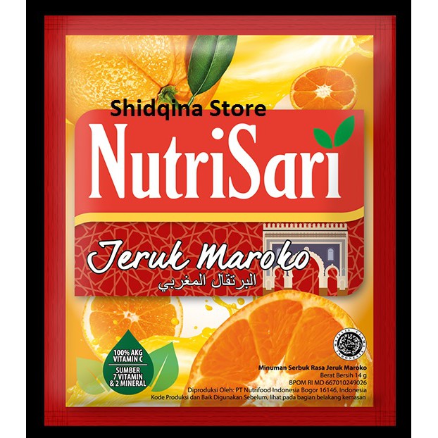 

Nutrisari Jeruk Maroko 1 Sachet @ 14Gr Jan 2021