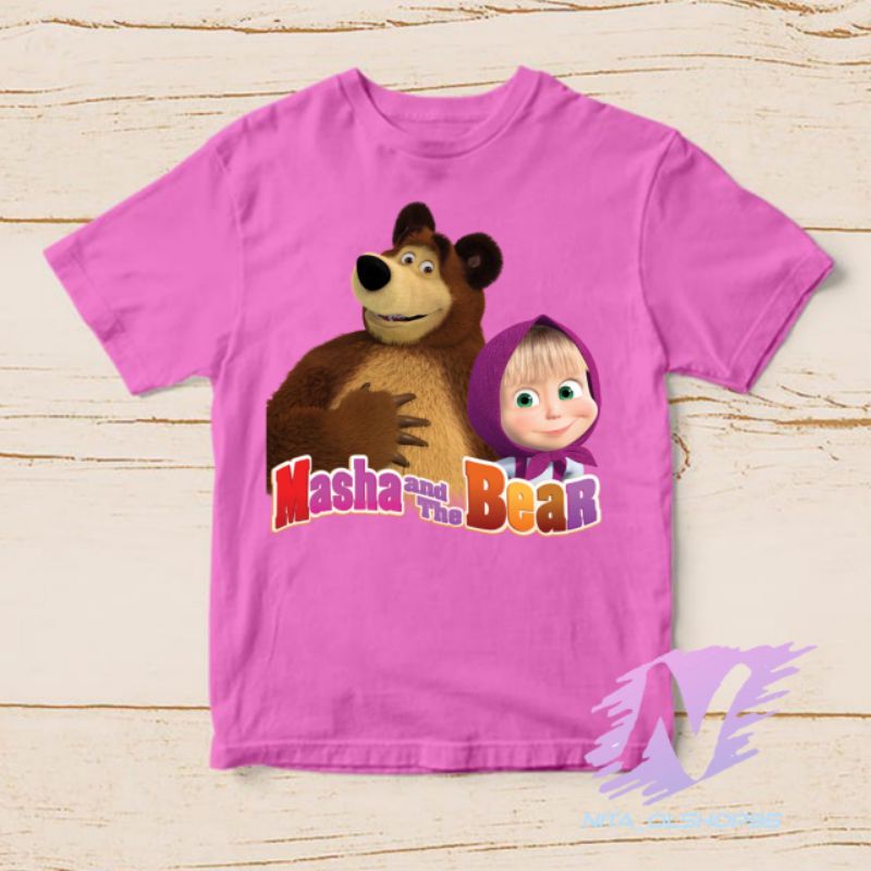 kaos anak marsa and the bear kaos masha