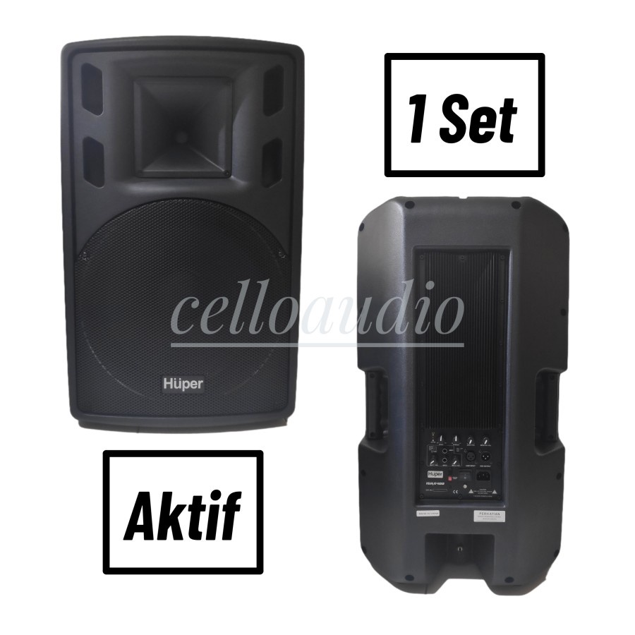 Speaker Aktif 15 Inch Huper 15HA400 Speaker Huper 15 HA400 (1 Set)