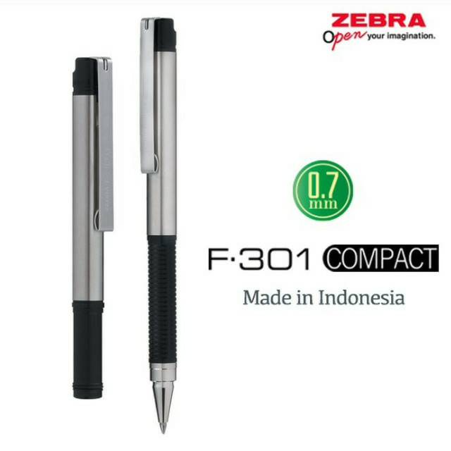 

PULPEN ZEBRA F-301 COMPACT STAINLESS STEEL / BALLPOINT