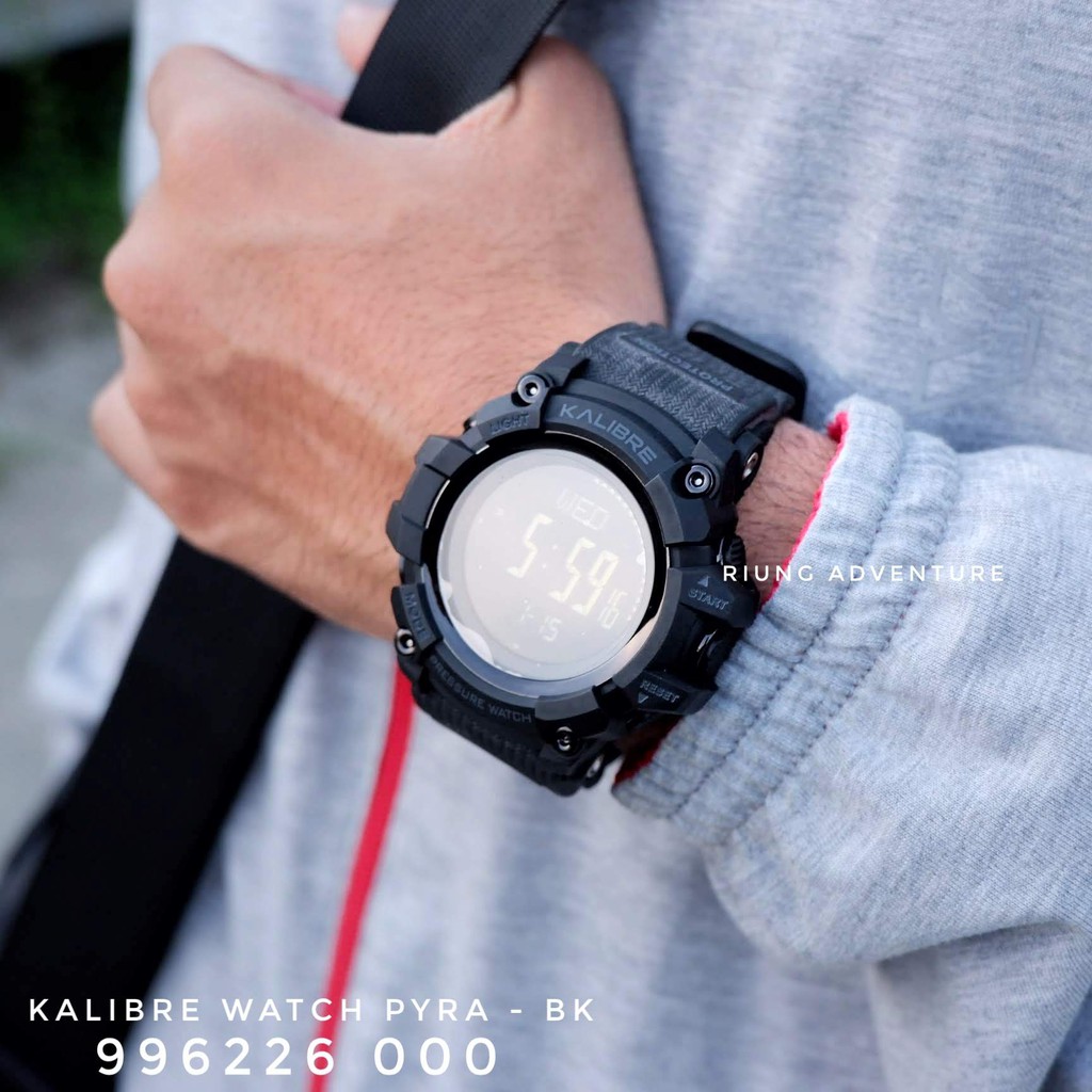 Jam Tangan Digital Pria Outdoor Kalibre Watch Pyra 996226 000 Original