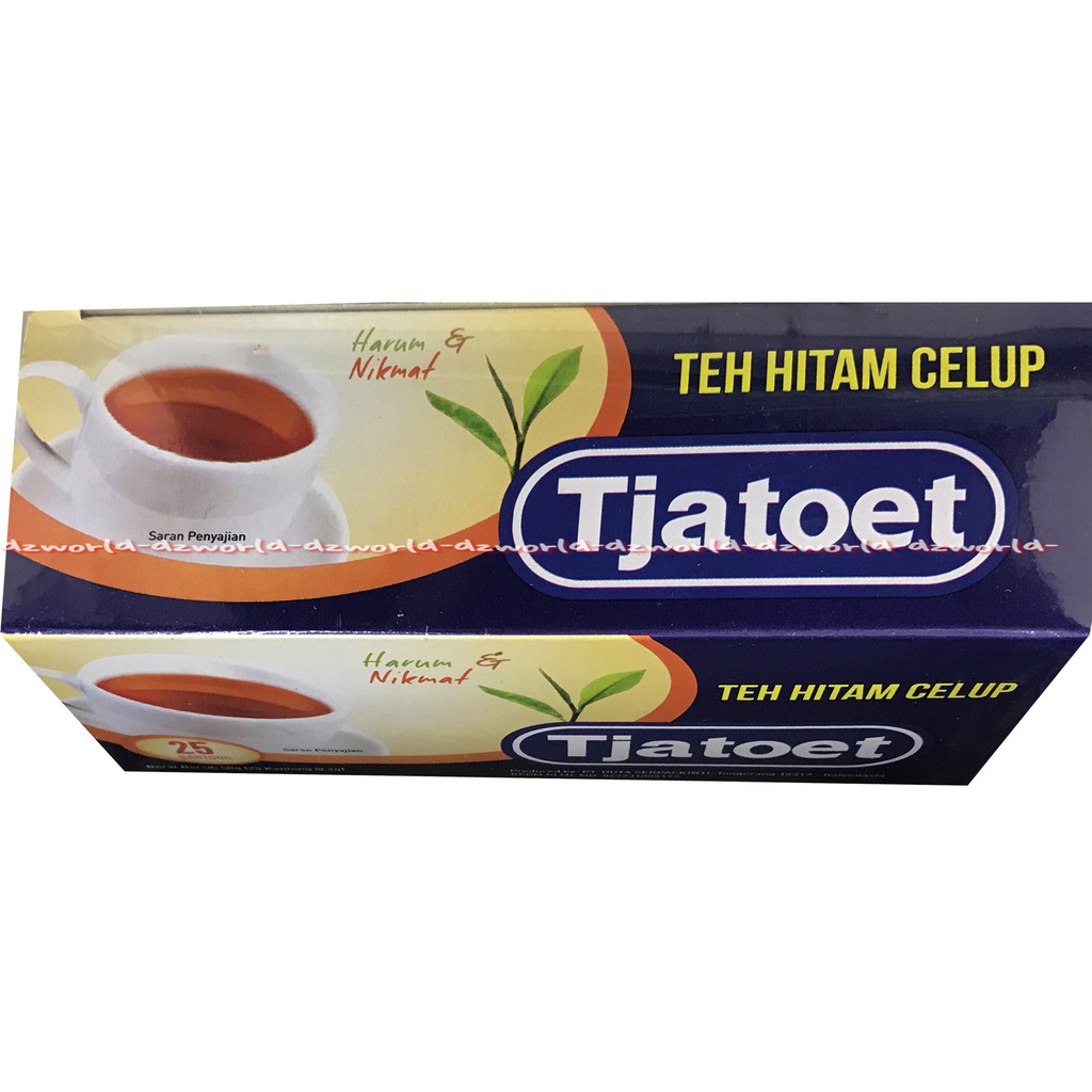 Tjatoet Teh Hitam Celup Black tea Kantong Tatut isi 25bag