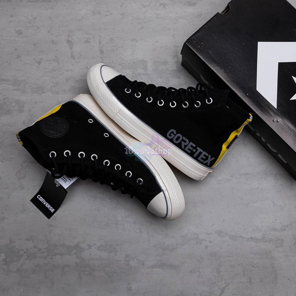 gore tex black converse