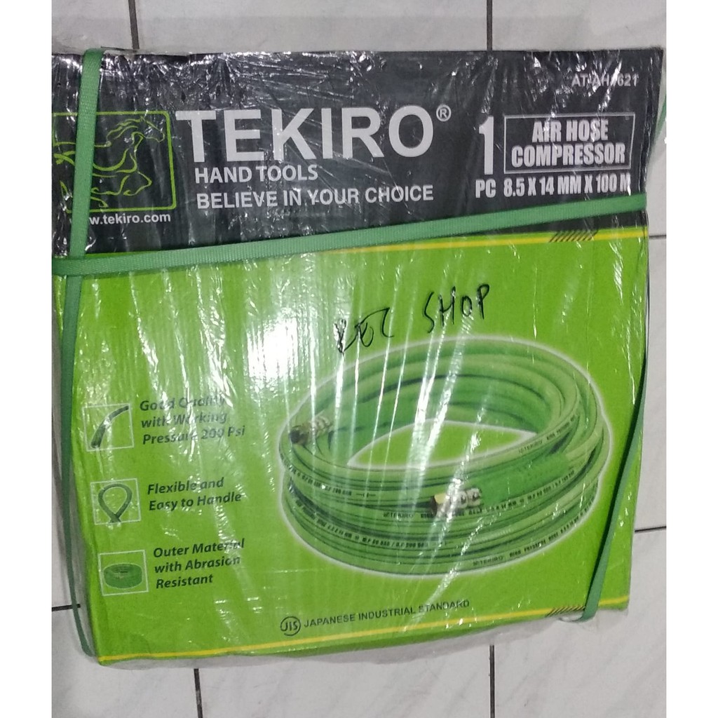 TEKIRO - 100 M SELANG ANGIN KOMPRESOR AIR HOSE COMPRESSOR 8.5 X 14 MM