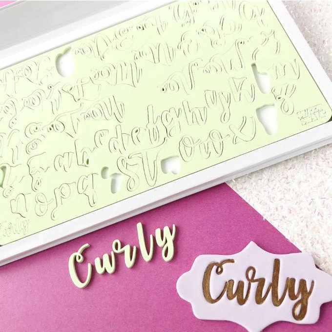 

Curly Large Sweet Stamp Alphabet Stamp Cake Emboss Embosser