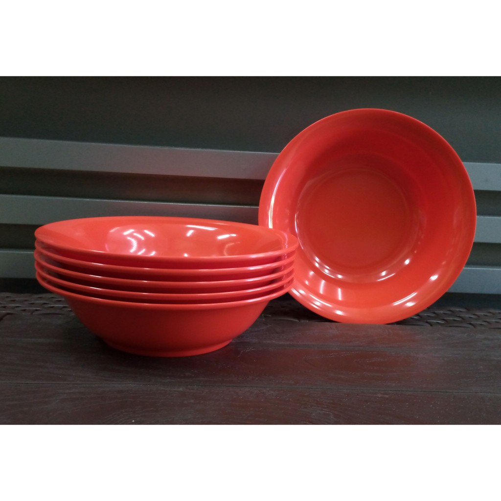 MANGKOK BAKSO 7" RED ( VANDA )