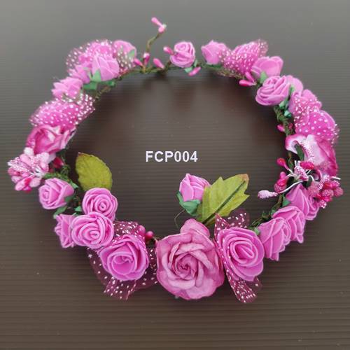 [PRODUK TERBATAS] BANDO BUNGA HEADBAND FLOWER CROWN WEDDING BRIDESMAID PESTA FCP004