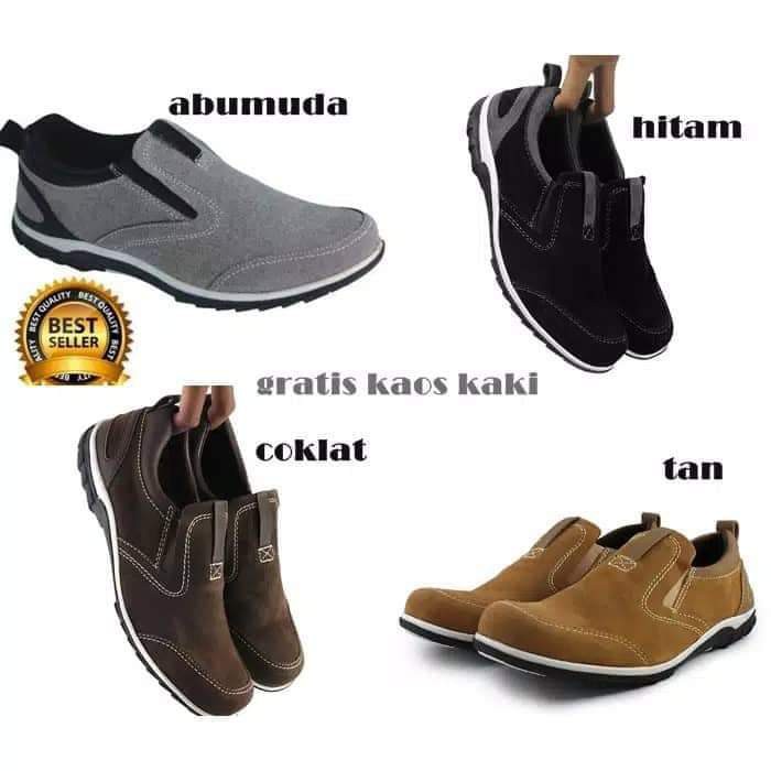 Sepatu Slop Formal Pria Walkers KTZ sepatu Slip On Pria Casual Kerja Santai