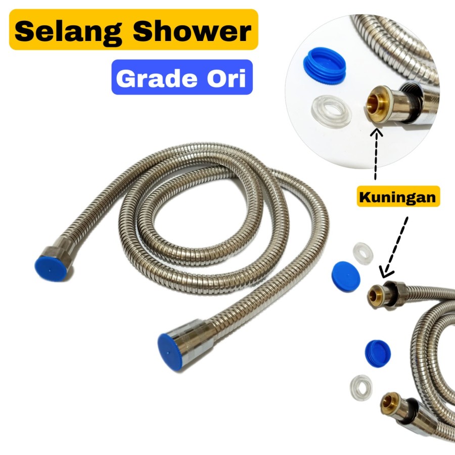 Selang Shower Kuningan Grade Original