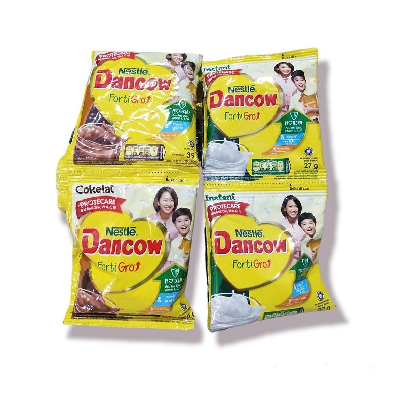 

Spektakuler Dancow Susu Bubuk Instant FortiGro 10 Sachet 1 RENCENG PUTIH & COKLAT .,.,