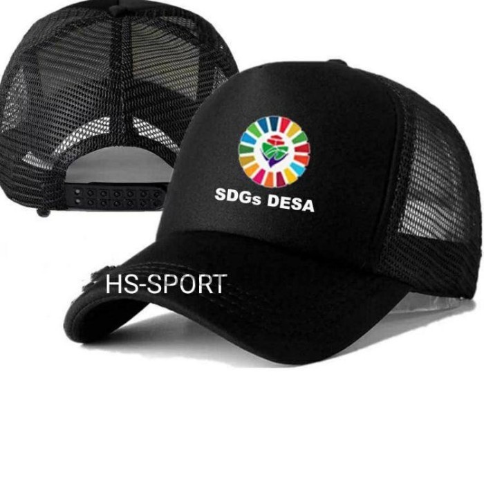 TOPi Trucker Jaring distro SDGS DESA kemendes polos custom free nama JS
